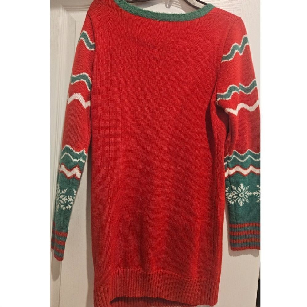 Women's Holiday Sweater Dress/Excellent Used Condition/Llama Sweater/Size XL - Picture 7 of 8